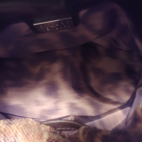 Stuart Weitzman Metallic Leather Leopard Bag - Picture 6 of 7